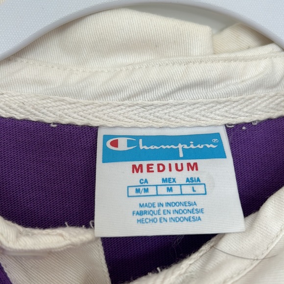 💜 2 for $30 / Champion Purple Collared Crewneck - Picture 4 of 6
